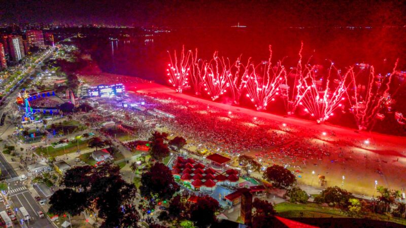 Praia da ponta negra reveillon ano novo
