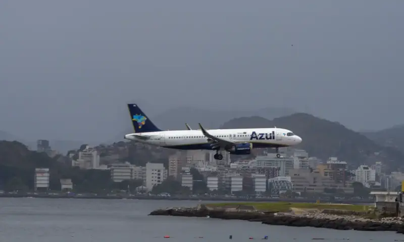 Avião aviação Azul linhas aéreas. Foto- Tomaz Silva