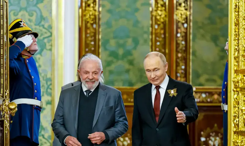 Lula e Putin. Foto - Ricardo Stuckert