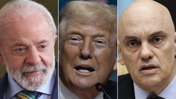 Lula Trump e moraes