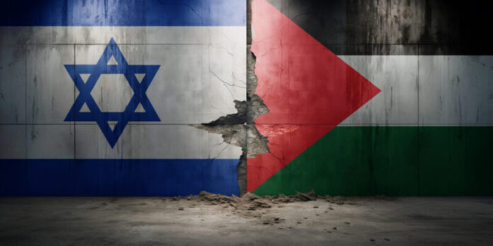 bandeiras-de-israel-e-da-palestina. Foto Freepick