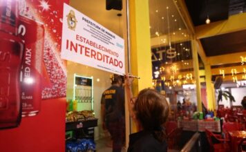 Central Integrada de Fiscalização interdita três bares na zona norte de Manaus