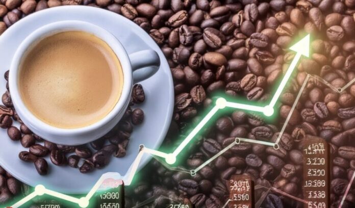 cafe e bolsa de valores