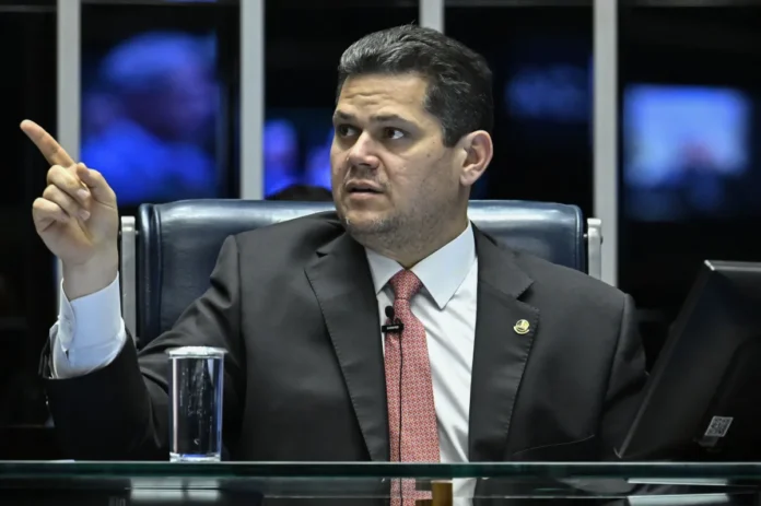 Alcolumbre. Foto Andressa Anholete : Agência Senado