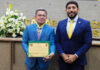 Vvice-governador Tadeu de Souza foi homenageado com a Medalha de Ouro da Cidade de Manaus