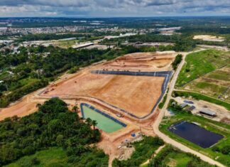 Novo aterro sanitário de Manaus atinge 75% e entra na fase final