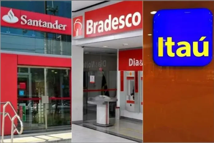 bancos-privados agencia bancária banco itau santander bradesco itau