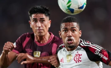 Lanús vence Flamengo e leva vantagem para decisão no Maracanã