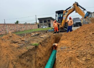 Nova rede de drenagem profunda é implantada no Parque das Tribos para reduzir alagamentos