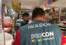Operação de Carnaval do Procon Manaus apreende mais de 1,4 mil produtos irregulares