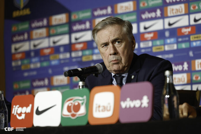 05.12.2025 - Coletiva Carlo Ancelotti e Rodrigo Caetano FOTO- @rafaelribeirorio : CBF