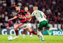 Flamengo perde para o Palmeiras no Maracanã e vê sequência acabar no Brasileirão