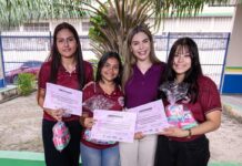 Thaisa Cidade participa de ação que leva dignidade menstrual a estudantes no Amazonas