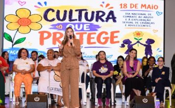 Primeira-dama Thaisa Cidade participa de mobilização contra abuso infantil em Manaus