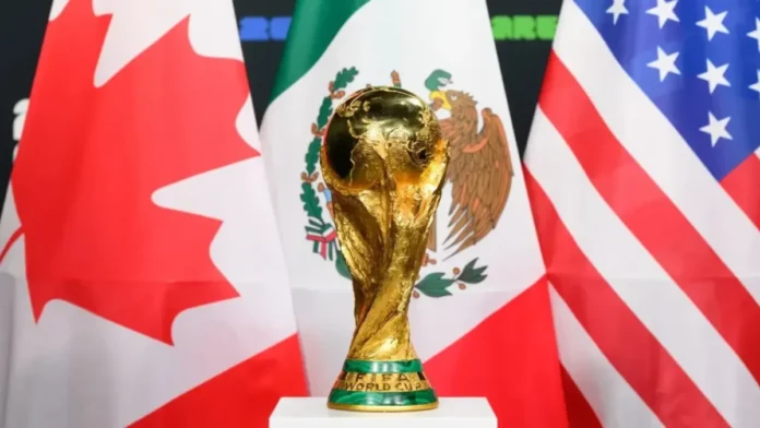 Ilustração da capa- Copa do Mundo de 2026 será disputada nos EUA, Canadá e México | Crédito- Divulgação : Fifa