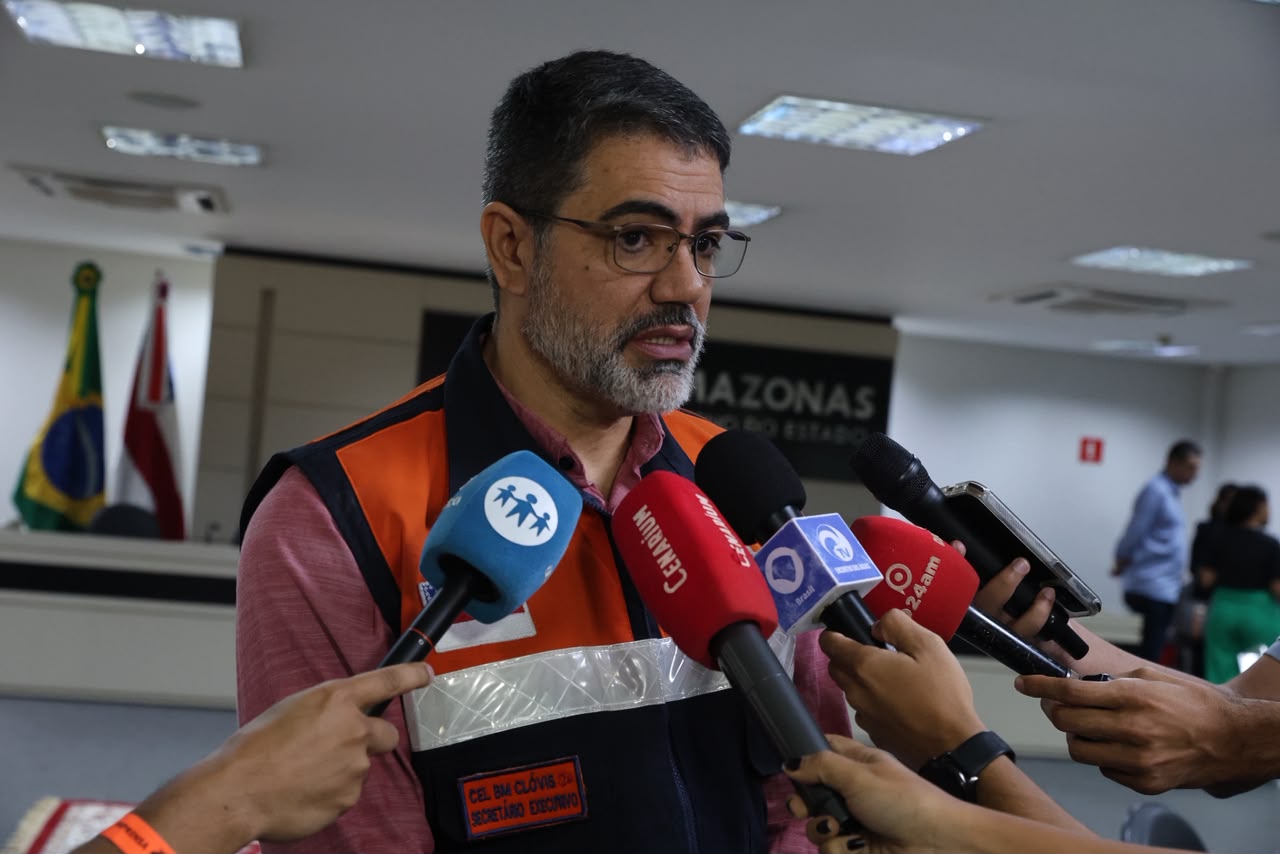 Secretário executivo da Defesa Civil do Amazonas, coronel Clóvis Araújo_Foto_Secom