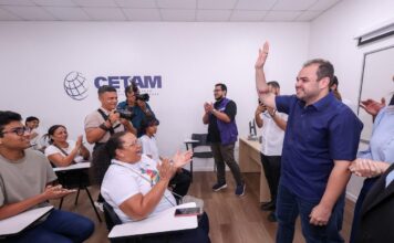 Governador Roberto Cidade inaugura nova escola do Cetam na Compensa e abre mais de 300 vagas