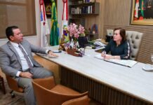 Yara Lins recebe Wilker Barreto para discutir demandas de Lábrea