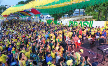 Ruas da Copa lotam bairros de Manaus e impulsionam comércio na estreia do Brasil