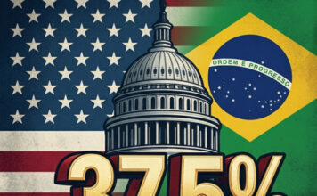 Estados Unidos impõem nova tarifa a produtos brasileiros e tributação total pode chegar a 37,5%