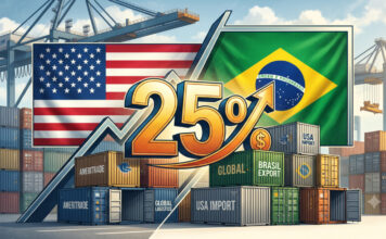 Tarifa de 25% dos EUA sobre produtos do Brasil entra em vigor hoje
