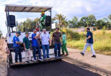 Com investimento de R$ 10,3 milhões, obras de pavimentação em Manicoré foram fiscalizadas pelo Governador Roberto Cidade