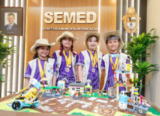 Alunos da Semed representarão Manaus na etapa nacional de robótica no Rio de Janeiro