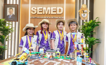 Alunos da Semed representarão Manaus na etapa nacional de robótica no Rio de Janeiro