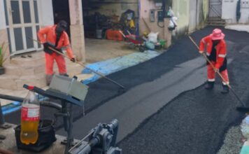 Parque 10 ganha novo asfalto e avança na recuperação da malha viária de Manaus