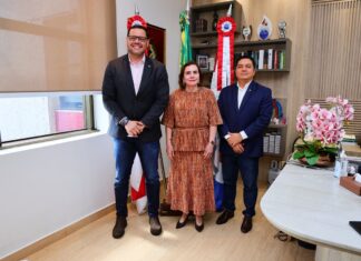 Yara Lins recebe Suframa para apresentar inovações do TCE-AM e fortalecer parceria institucional