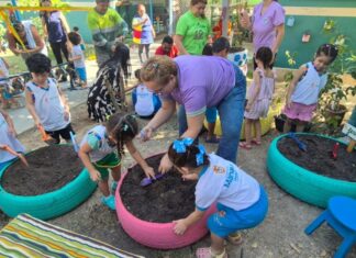 Creche municipal premiada inaugura horta de Pancs e composteira no Igarapé do 40