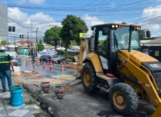 Por destruir asfalto e ignorar prazos, Águas de Manaus leva quase R$ 1 milhão em multas da Ageman