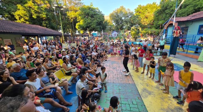 Mais de 1,5 mil pessoas vão no parque Cidade da Criança durante tarde de diversão e arte circense