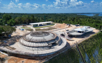 Oca Niemeyer avança e começa a revelar curvas projetadas para o parque Encontro das Águas