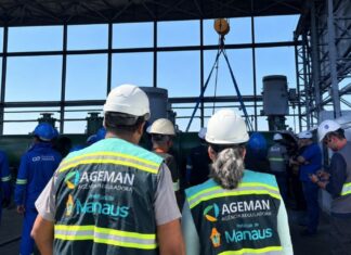 Ageman fiscaliza manutenção na ETA Ponta das Lajes e monitora retorno da água em Manaus