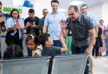 Hospital Francisca Mendes recebe o Governador Roberto Cidade e apresenta tecnologia para cirurgias pediátricas