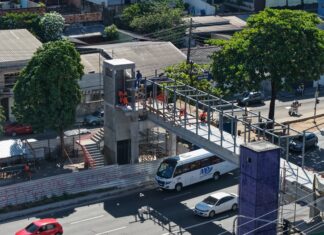 Obras da passarela Santos Dumont em Manaus atingem 65% de conclusão
