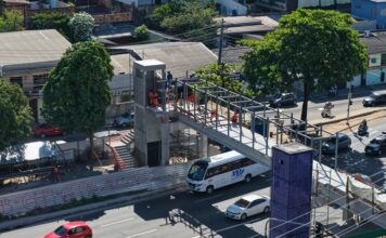Obras da passarela Santos Dumont em Manaus atingem 65% de conclusão