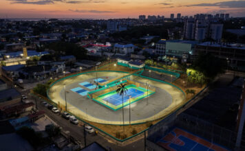 Velódromo Professora Alzira Campos é reinaugurado com novas quadras e pista revitalizada