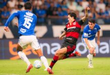 Flamengo sofre virada do Cruzeiro e perde chance de assumir liderança do Brasileirão