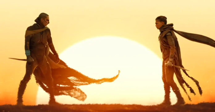 Filme Duna 3. Timothée Chalamet e Zendaya. Foto- Divulgação