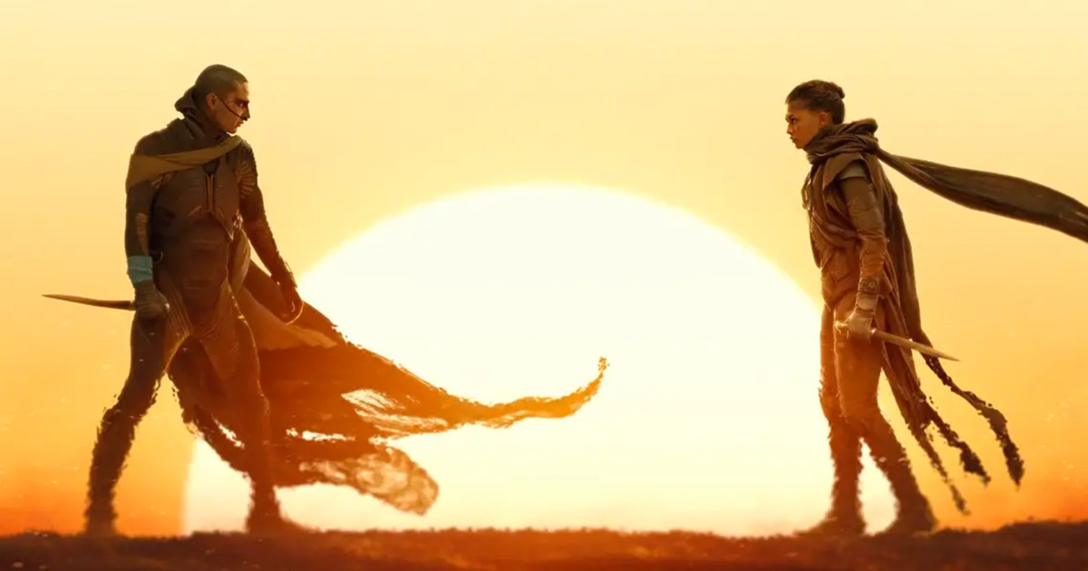 Filme Duna 3. Timothée Chalamet e Zendaya. Foto- Divulgação