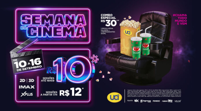 UCI tem ingressos a partir de R$10 durante a Semana do Cinema; incluindo salas IMAX e XPLUS