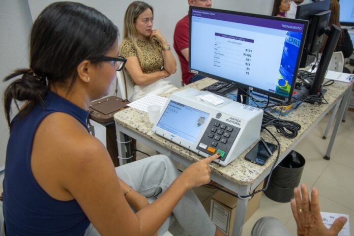 urna eletrônica. Foto