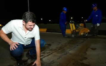 Viaduto Ayrton Senna recebe troca de juntas de dilatação após mais de 30 anos