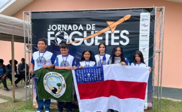 Seis alunos ribeirinhos de Manaus participam de olimpíada de foguetes no Rio de Janeiro