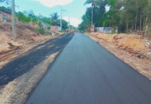Rua das Estrelas recebe asfalto pela primeira vez na comunidade Cidade das Luzes