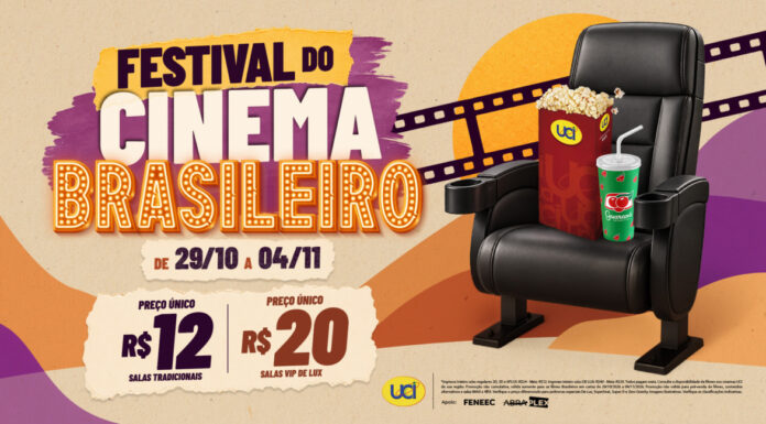 UCI tem ingressos a R$12 para filmes nacionais durante o 1º Festival do Cinema Brasileiro