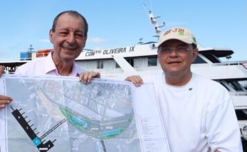 Obras do novo Porto da Manaus Moderna começam após articulação de Omar Aziz e Eduardo Braga