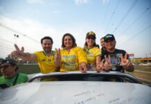 Megacarreata reúne apoiadores de Professora Maria e Flávio Bolsonaro em Manaus